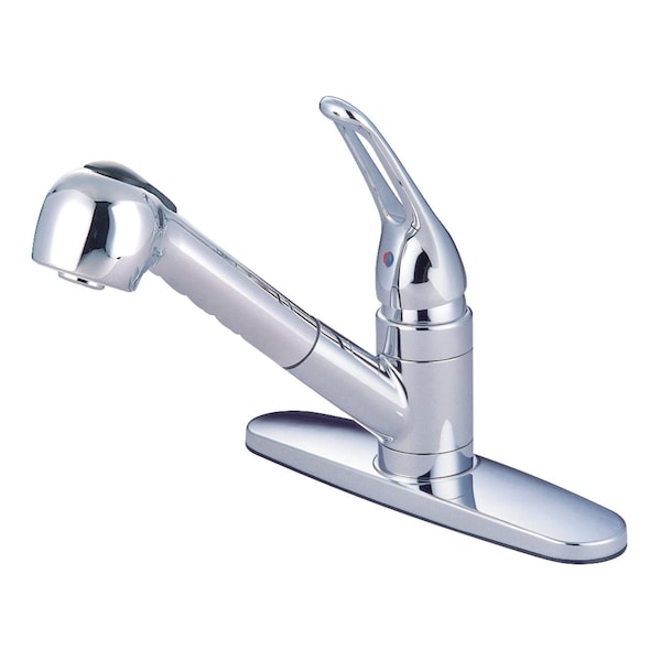 KB801SP Pull-Out Kitchen Faucet, Polished Chrome